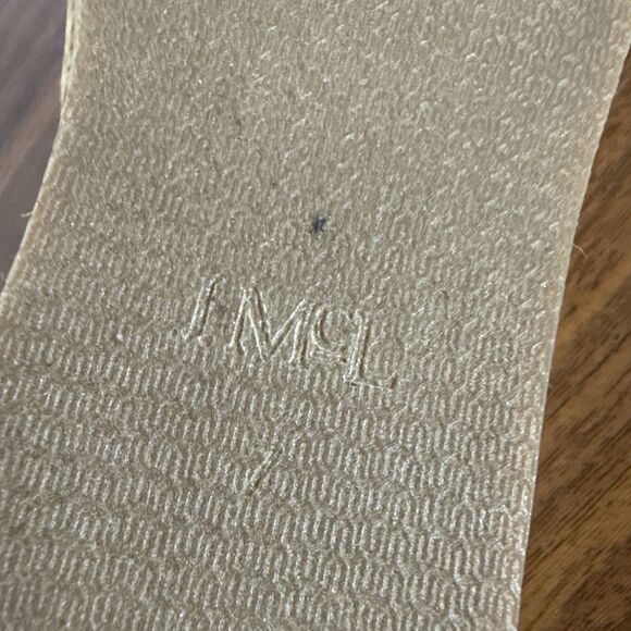 J McLaughlin Shira Raffia Espadrilles Woven Slide On Shoes Flats Beige Size 7 - Picture 12 of 13